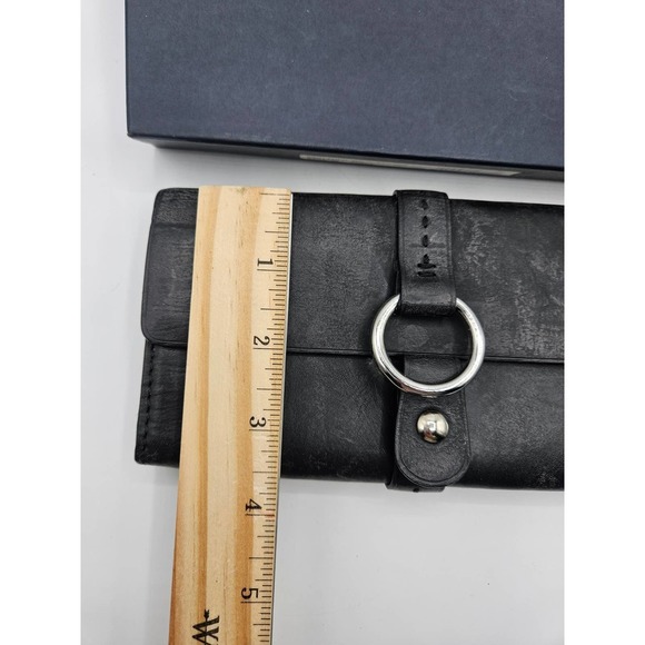 Polo Ralph Lauren Women's Black Leather Bi Fold Wallet Clutch Snap Closure - Picture 4 of 9